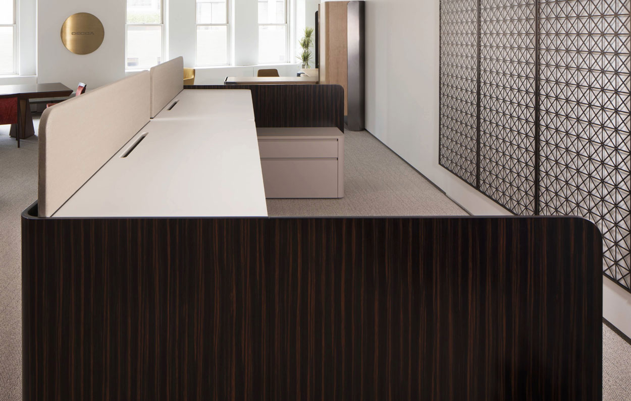 Cloak Workstation #130 Ebony + Fenix Laminate 4