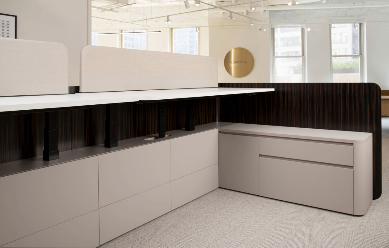 Cloak Workstation #130 Ebony + Fenix Laminate 5
