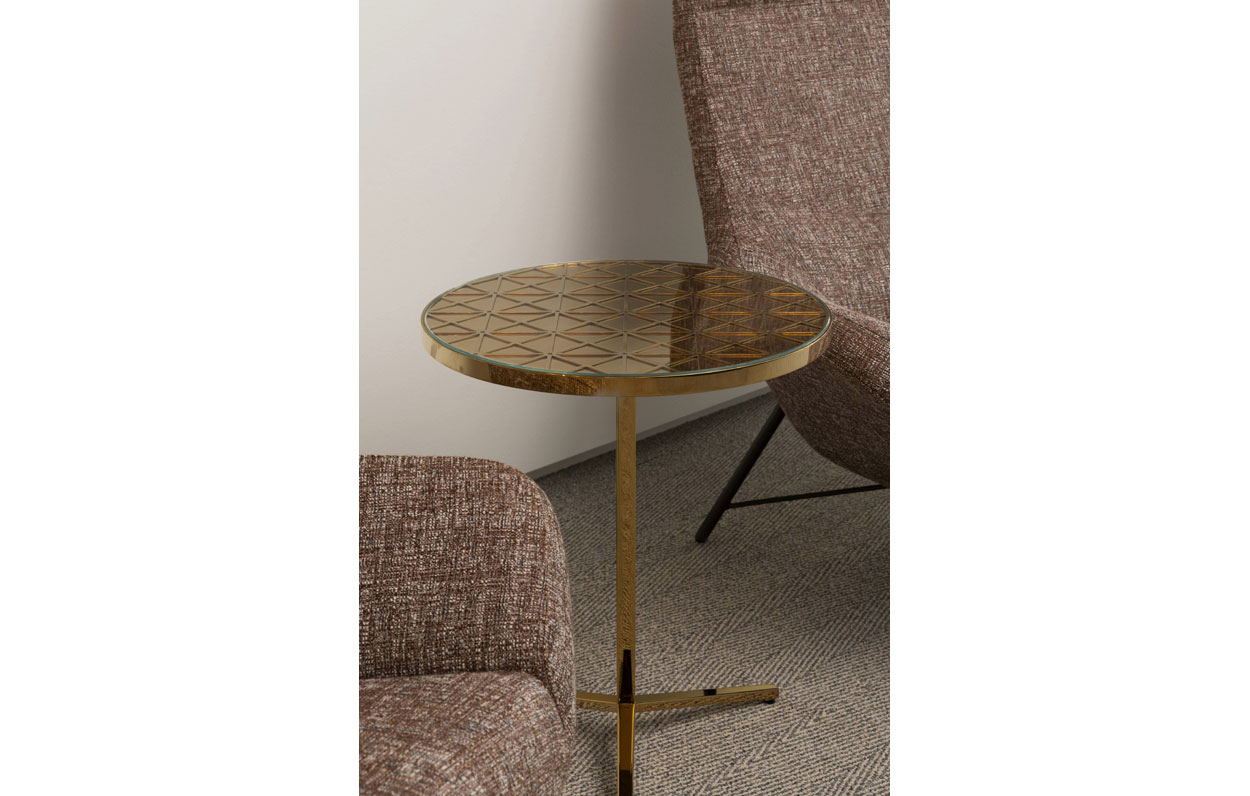 Museum Side Table #314 Polished Brass