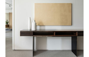 Autodromo Console Table #130 Smoke Ebony + #317 Mirror Black Polished 1 - thumb