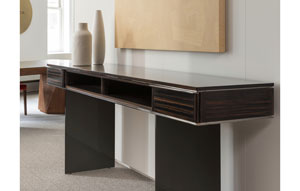 Autodromo Console Table #130 Smoke Ebony + #317 Mirror Black Polished 2 - thumb