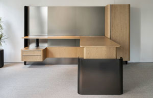 Cloak Associate Office #512 EV Natural Rattan + #316 Matte Mirror Black 4 - thumb