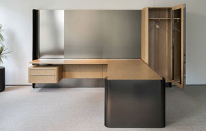Cloak Associate Office #512 EV Natural Rattan + #316 Matte Mirror Black 5 - thumb