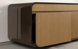 Compass Credenza #513 EV Qtr Cut Oak + #008 Warm Dark Gray 2 - thumb