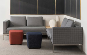 Span Sofa #514 EV Oak + #301 Polished Stainless Steel - thumb