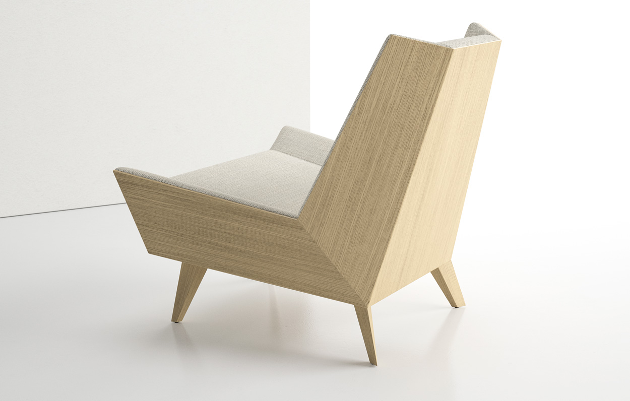 Avant Wood Back Lounge Chair