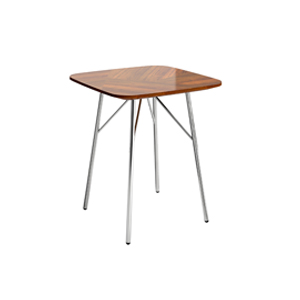 Bing Side Table Square Wood Top