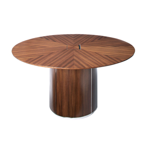 Dialogue™ Conference Round Table with Round Base and Access - thumb