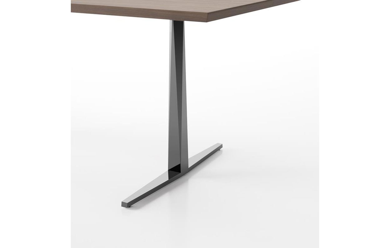 Facet Rectangular Desk T Base