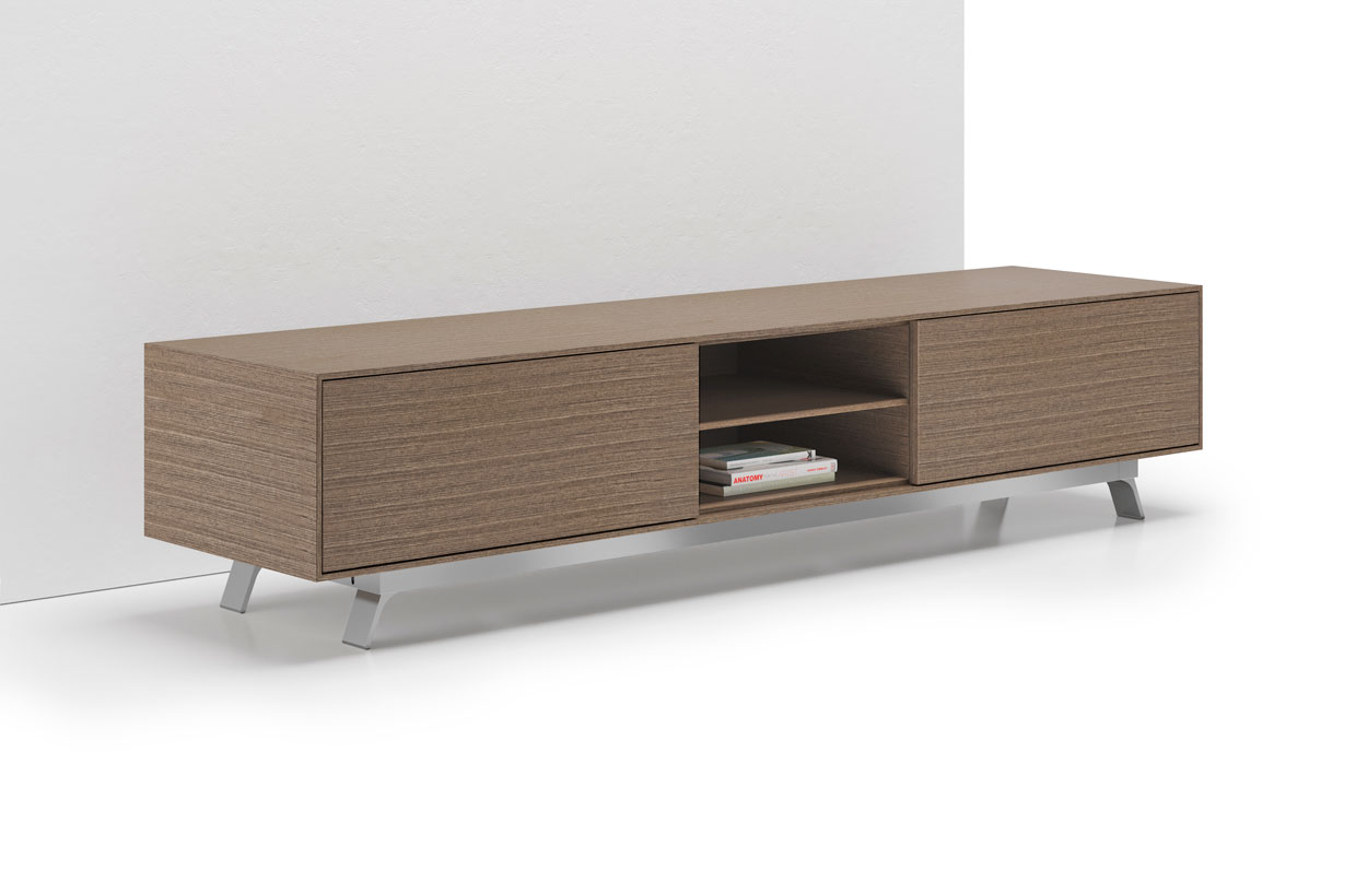 Gait™ Credenza with 2 File Drawers Center Open Shelf