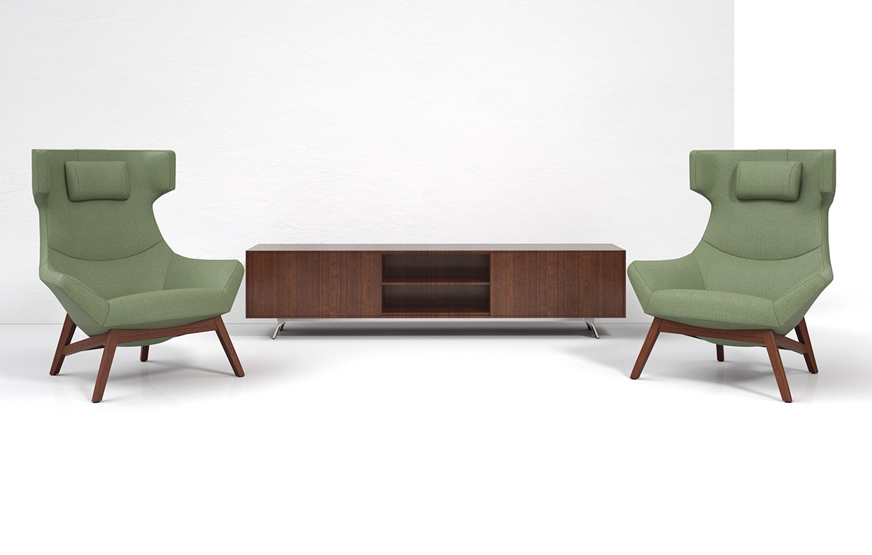 Gait™ Credenza and Chairs