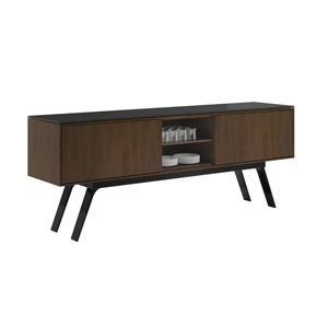 Gait™ Credenza with 2 Concealed Drawers Center Open Shelf