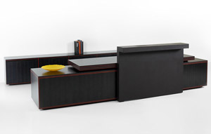 GL™ Casegoods Credenzas and Reception Desk with Reception Bridge - thumb