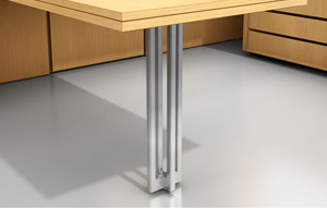 GL™ Casegoods Polished Stainless Steel Legs - thumb