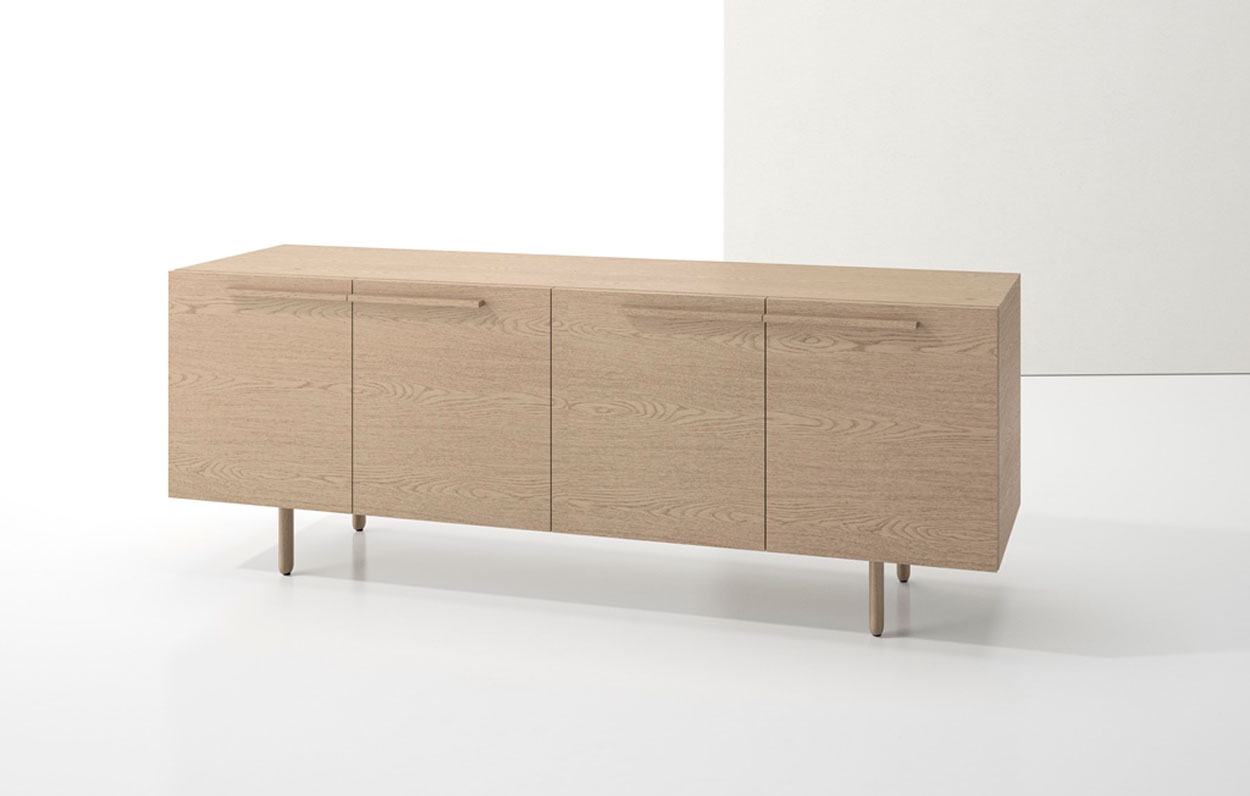 Index R™ Credenza Wood Legs with Two Bookcases