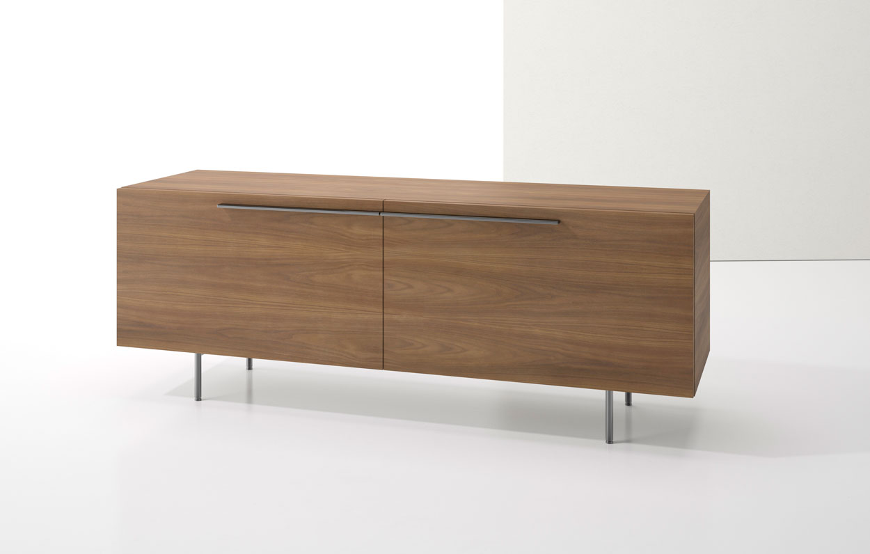 Index R™ Credenza Metal Legs With Two Large Drawers
