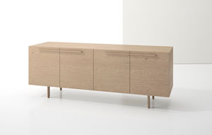 Index R™ Credenza Wood Legs with Two Bookcases - thumb