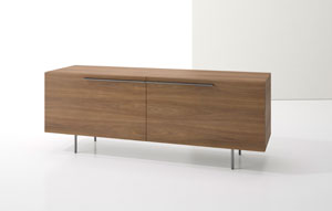 Index R™ Credenza Metal Legs With Two Large Drawers - thumb