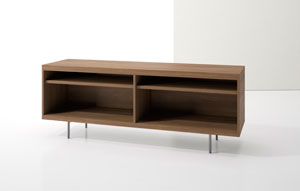 Index R™ Credenza Metal Legs with Two Open Shelves - thumb