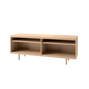 Index R™ Credenza Wood Legs with Two Open Shelves