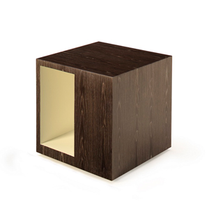 Rottet Side Table Square Open Asymmetrical